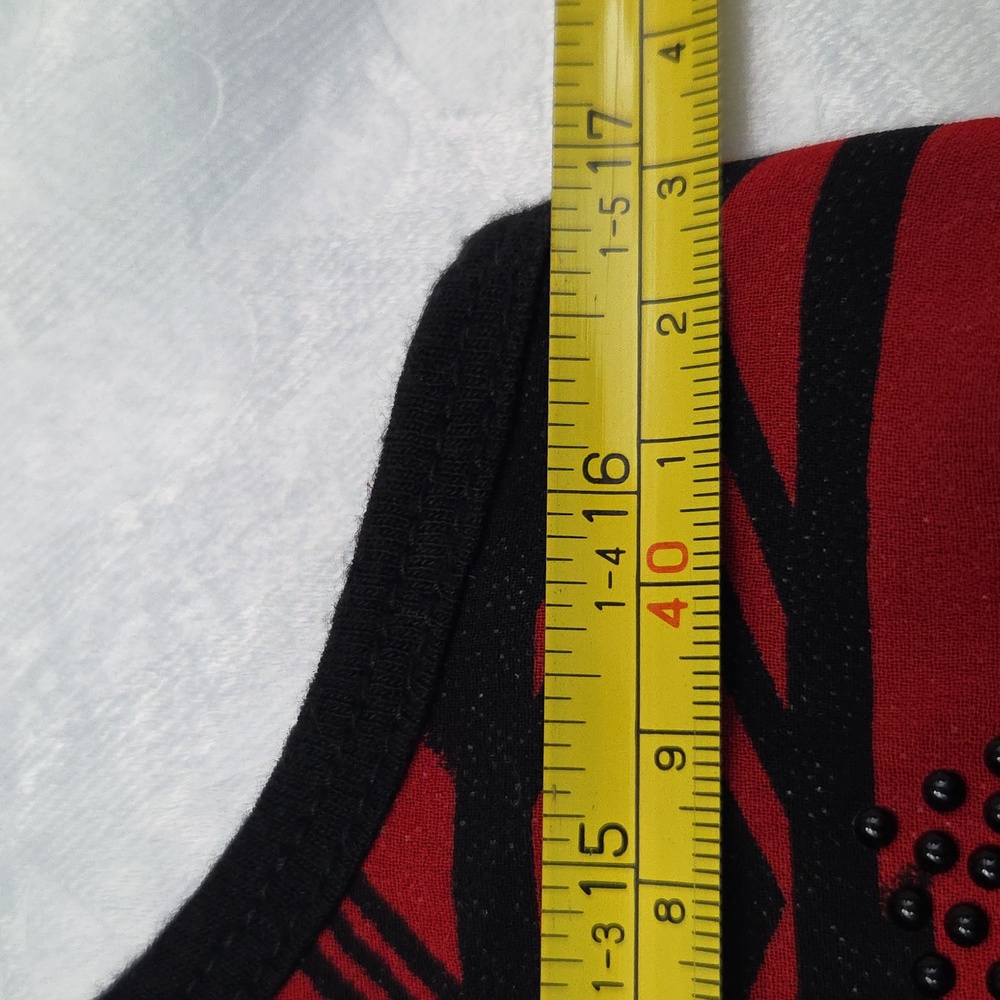 Express Red and Black Aztec Print Tank Top - Picture 5 of 9